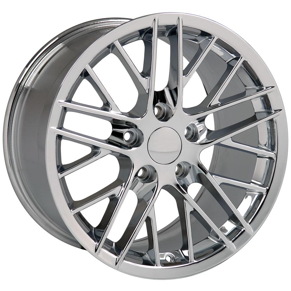 18" Replica CV08A fits Chevrolet Corvette C6 ZR1 18x10.5 Chrome-SR1 Performance