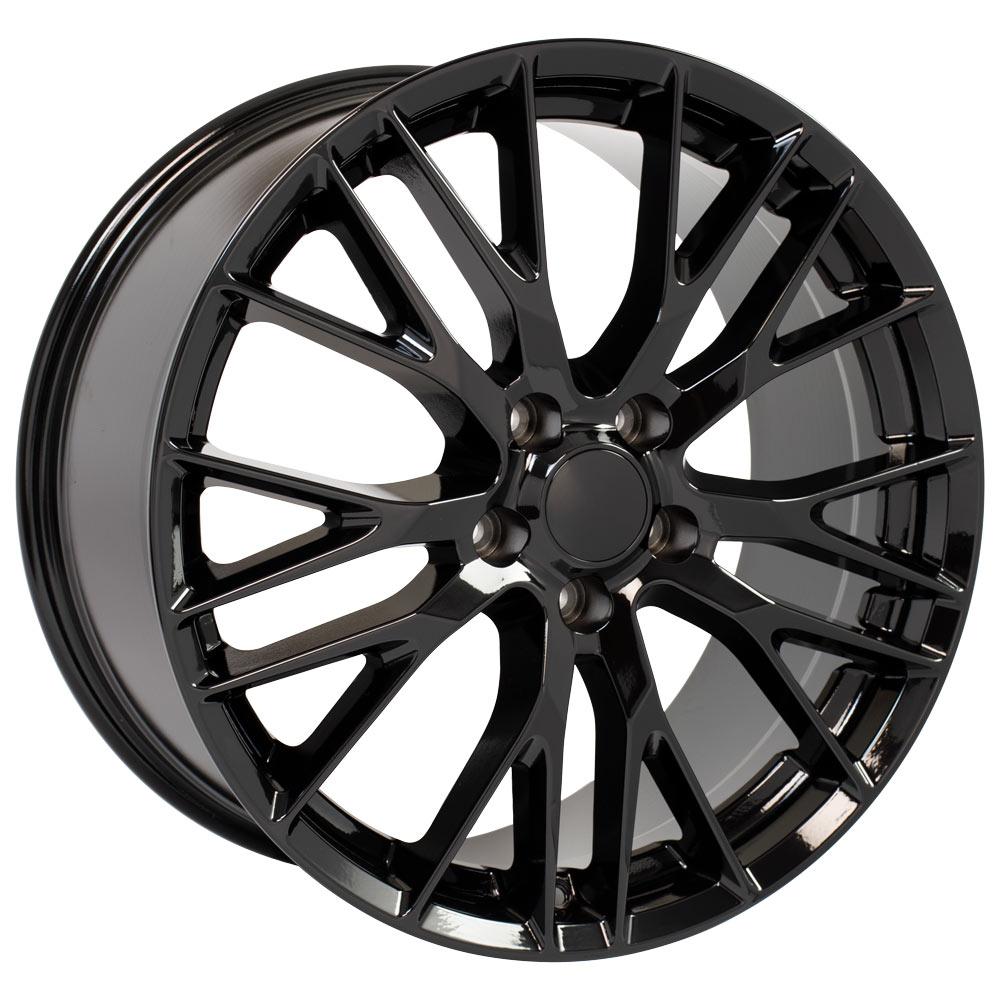 20" Replica CV22 fits Chevrolet Corvette C7 Z06 20x10 Black-SR1 Performance