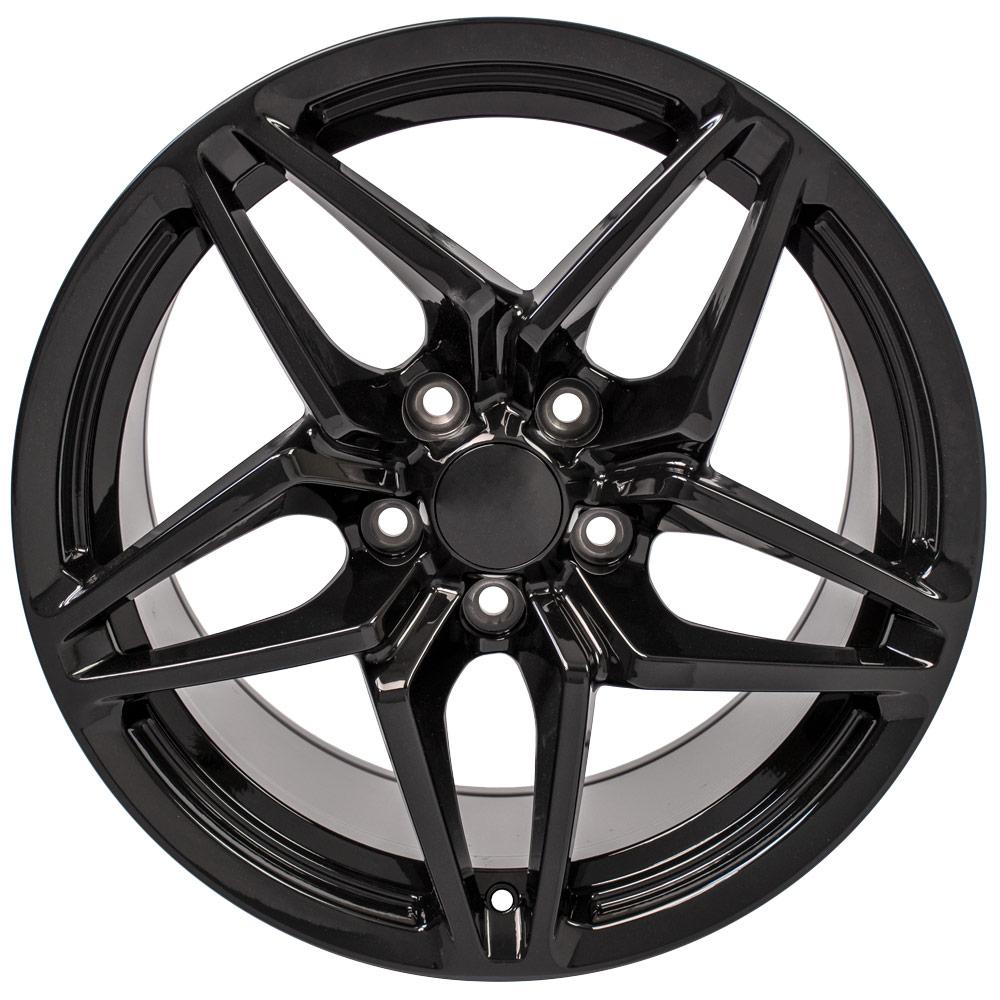 18" Replica CV31 fits Chevrolet Corvette C7 ZR1 18x10.5 Black-SR1 Performance