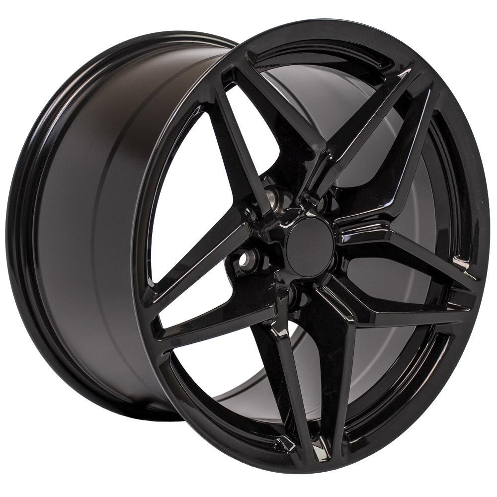 18" Replica CV31 fits Chevrolet Corvette C7 ZR1 18x10.5 Black-SR1 Performance