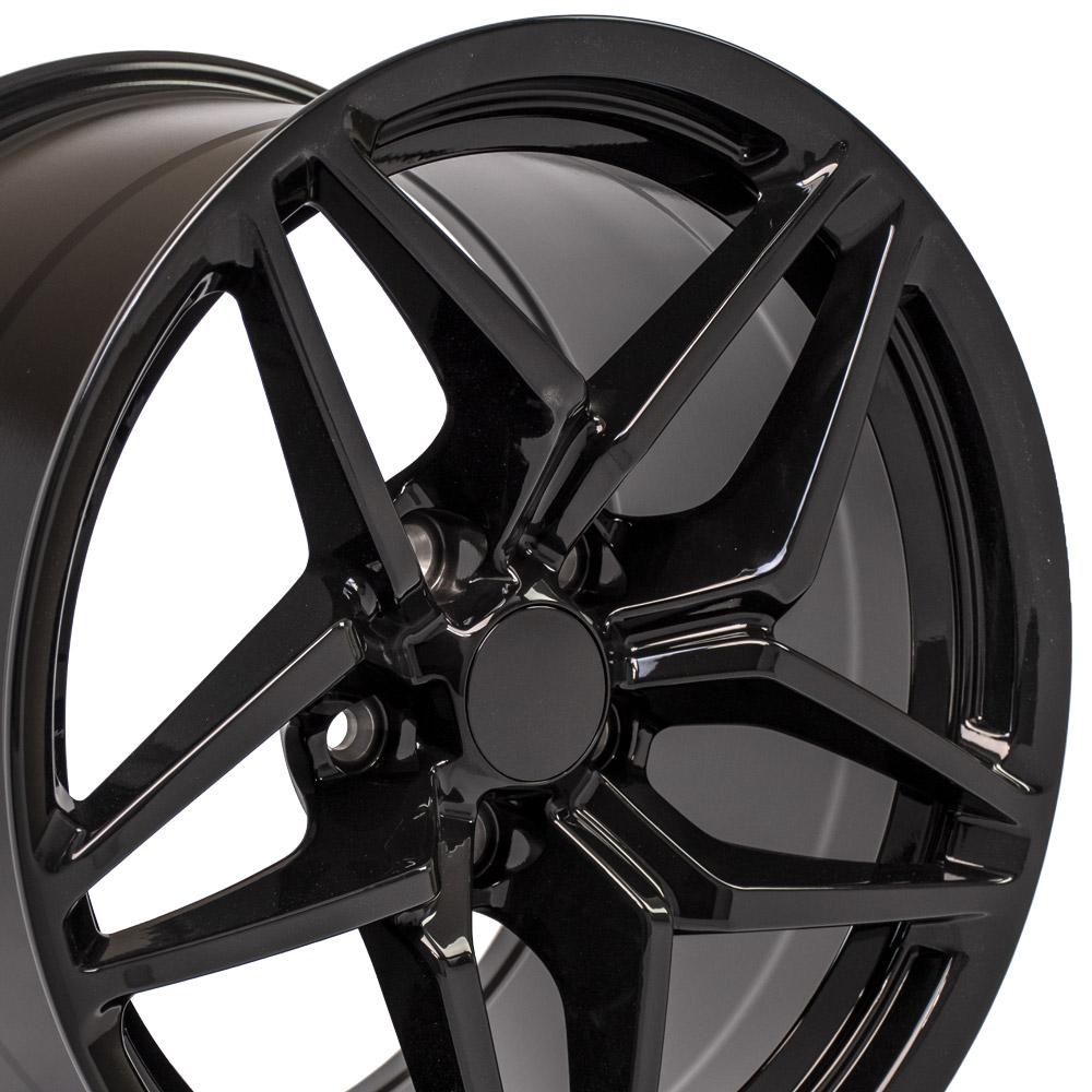 18" Replica CV31 fits Chevrolet Corvette C7 ZR1 18x10.5 Black-SR1 Performance
