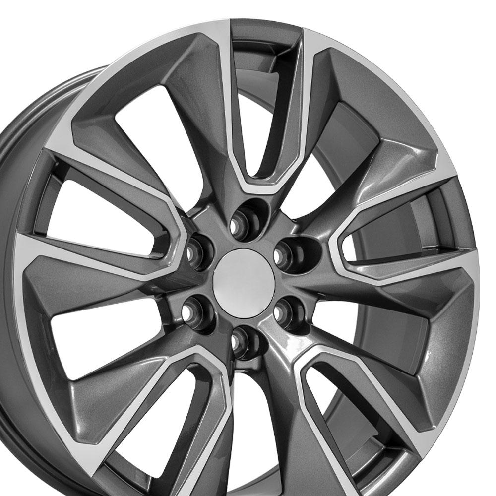 22" Replica CV32 fits Chevrolet Silverado 1500 22x9 Gunmetal-SR1 Performance