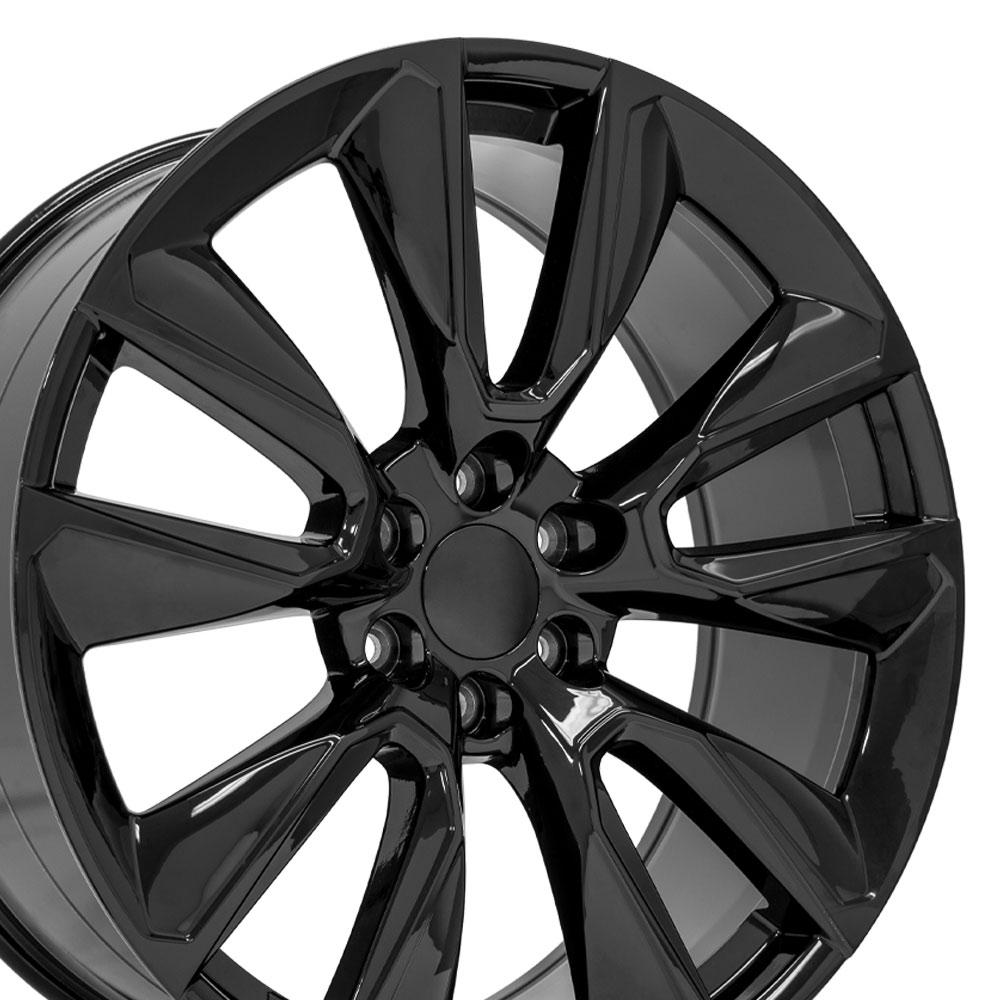 24" Replica CV32 fits Chevrolet Silverado 1500 24x10 Black-SR1 Performance