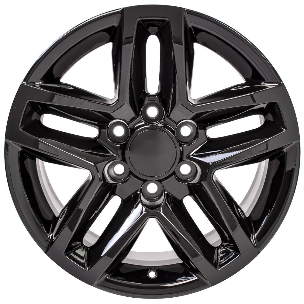18" Replica CV34B fits Chevrolet Silverado 18x8.5 Black-SR1 Performance