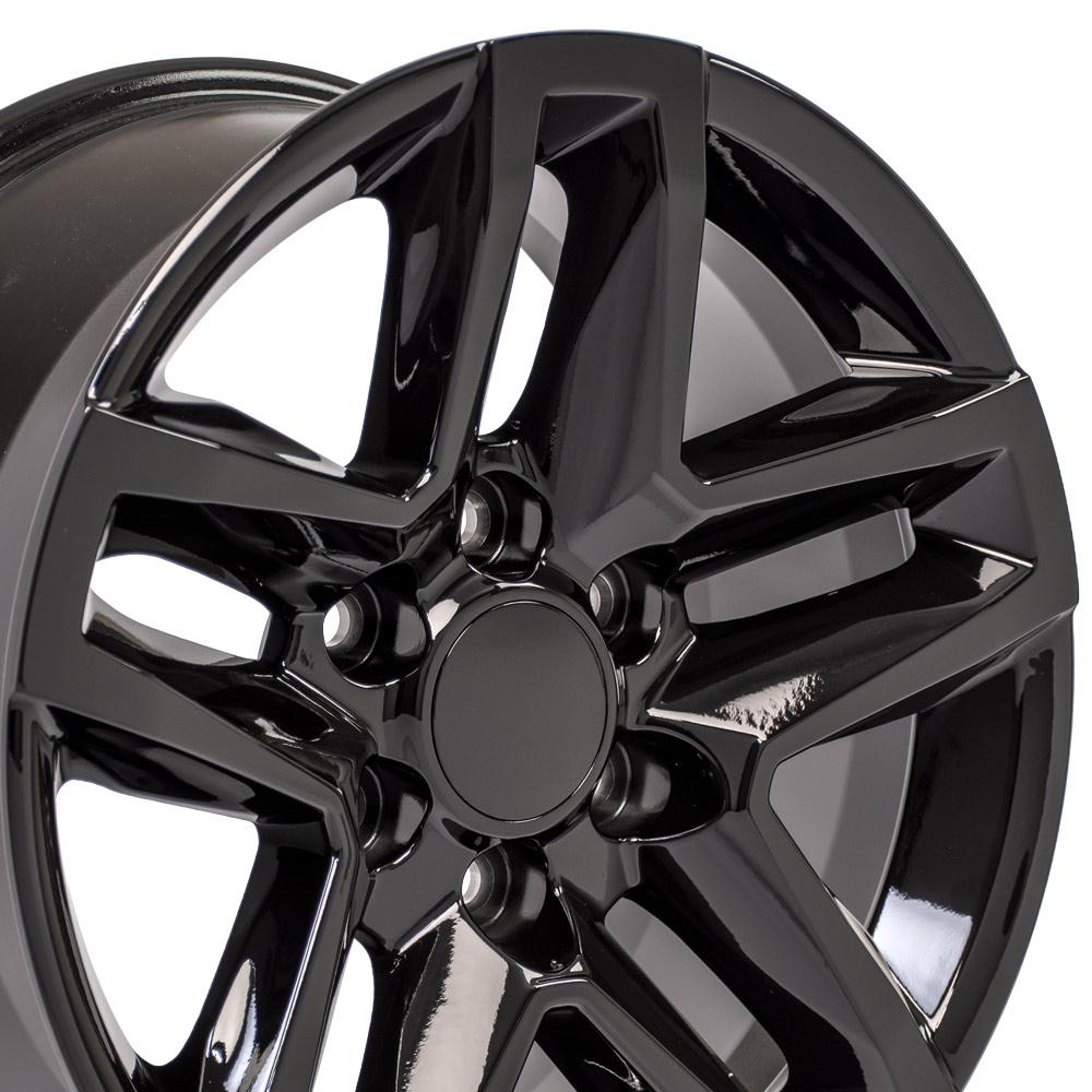 18" Replica CV34B fits Chevrolet Silverado 18x8.5 Black-SR1 Performance