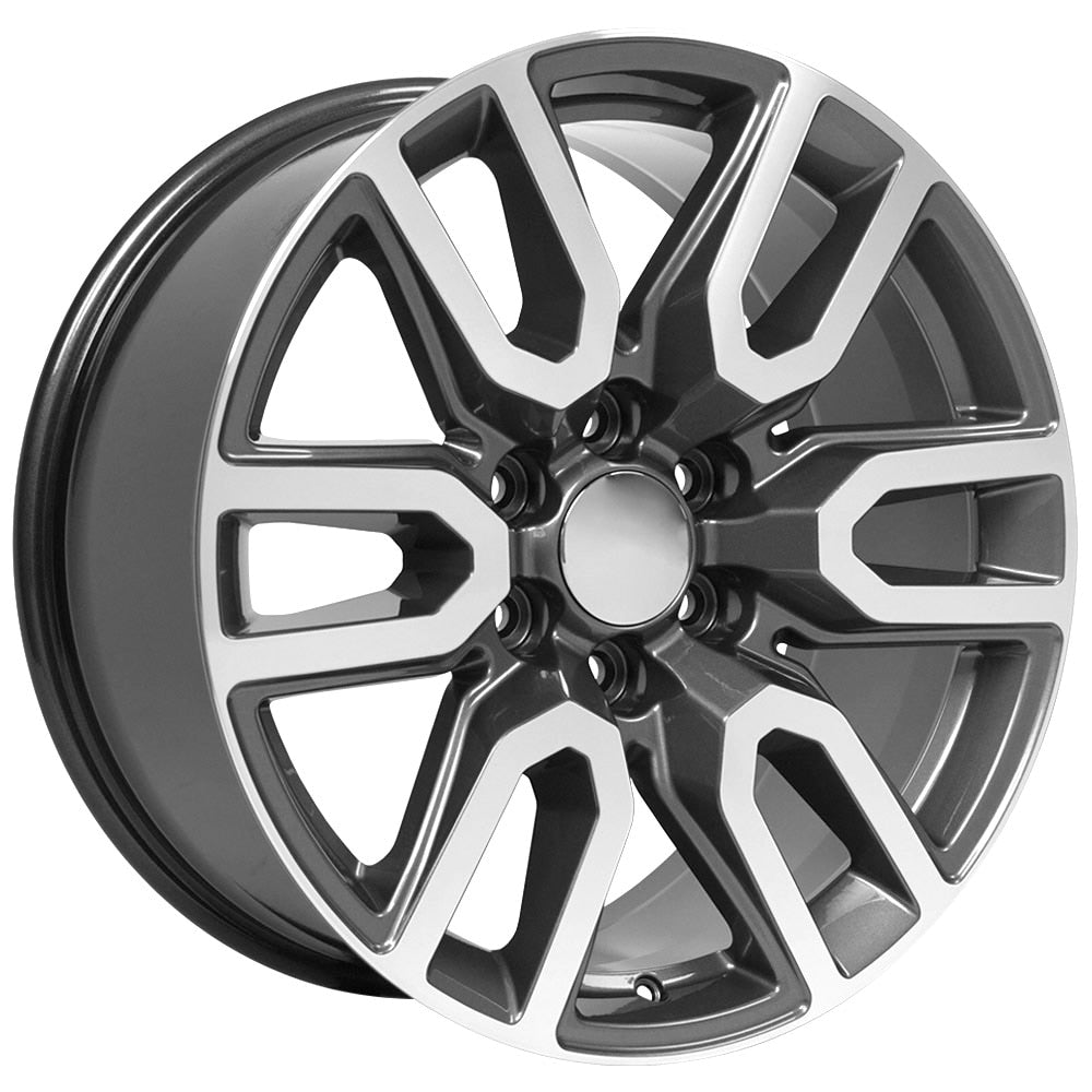 20" Replica CV36 fits GMC Sierra 20x9 Gunmetal Machined-SR1 Performance