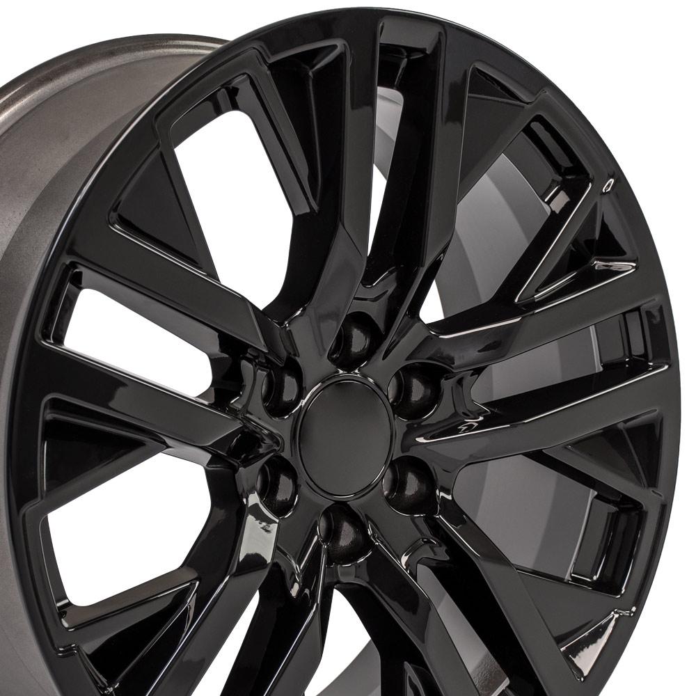 22" Replica CV38 fits GMC Sierra 22x9 Black-SR1 Performance
