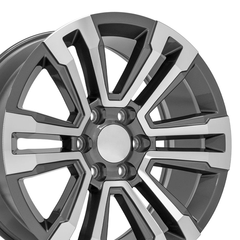 20" Replica CV44 fits GMC Yukon Denali 20x9 Gunmetal Machined-SR1 Performance
