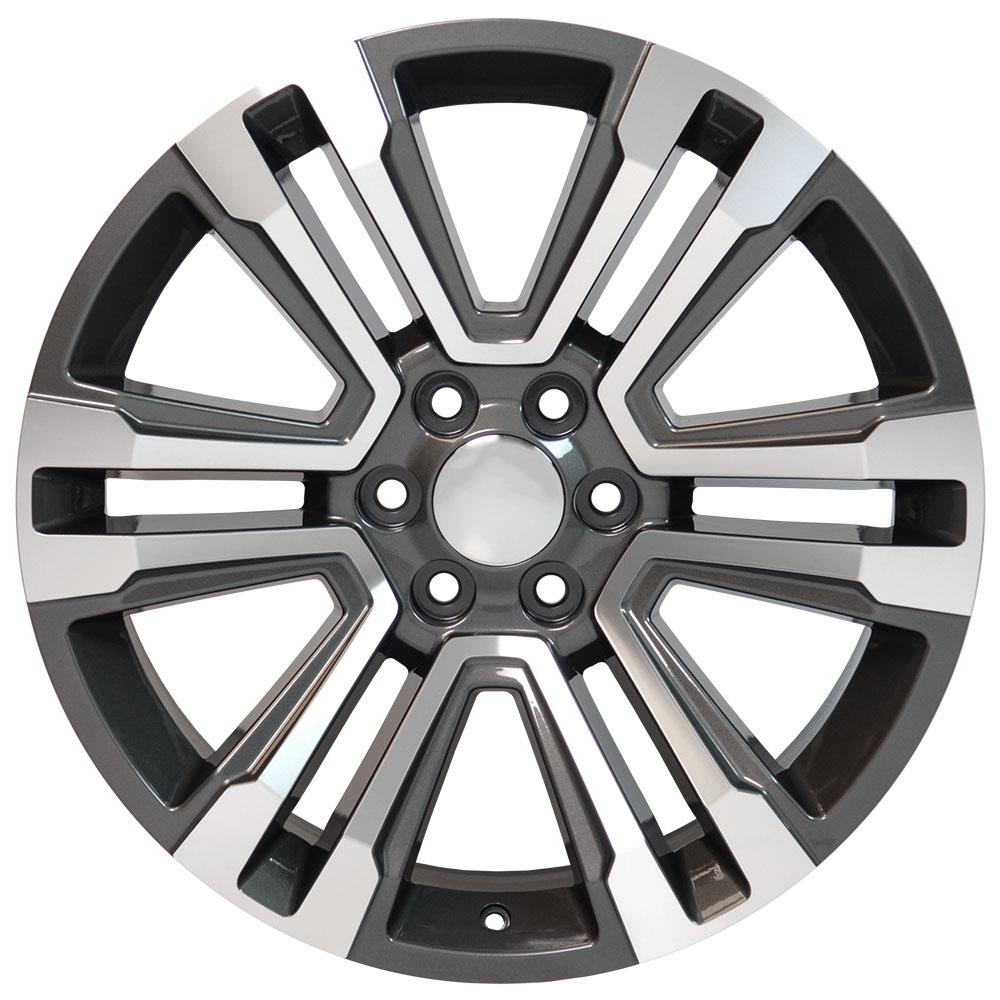 22" Replica CV44 fits GMC Yukon 22x9 Hyper Mach'd-SR1 Performance