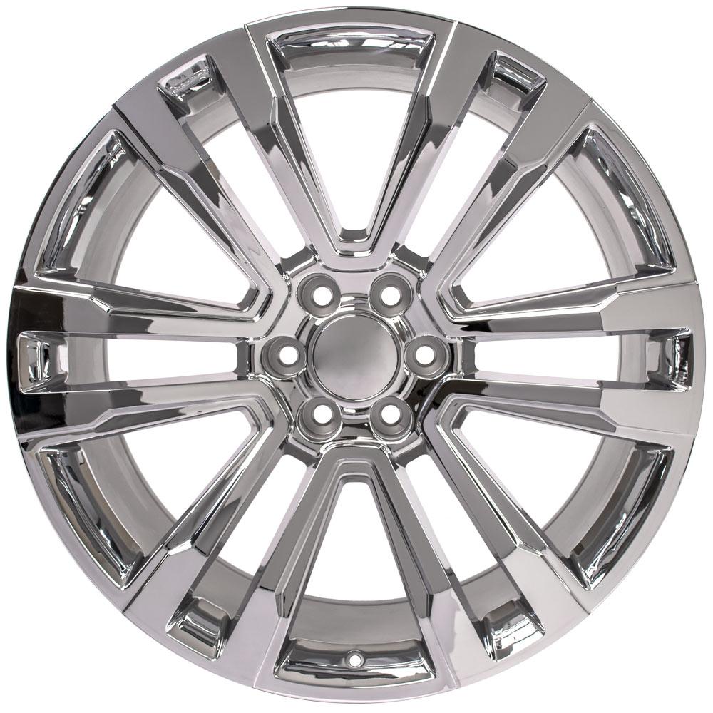 24" Replica CV44 fits GMC Sierra Denali 24x10 Chrome-SR1 Performance
