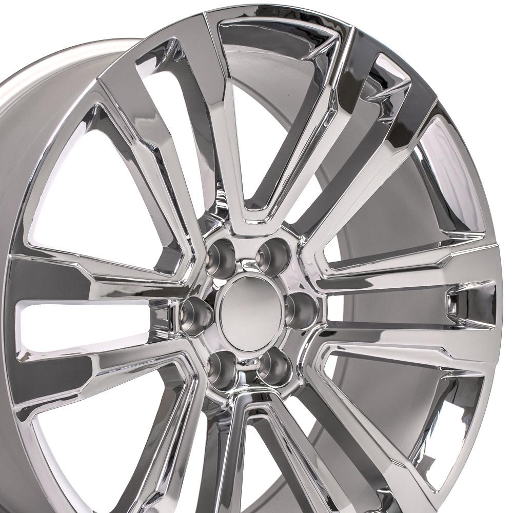 24" Replica CV44 fits GMC Sierra Denali 24x10 Chrome-SR1 Performance
