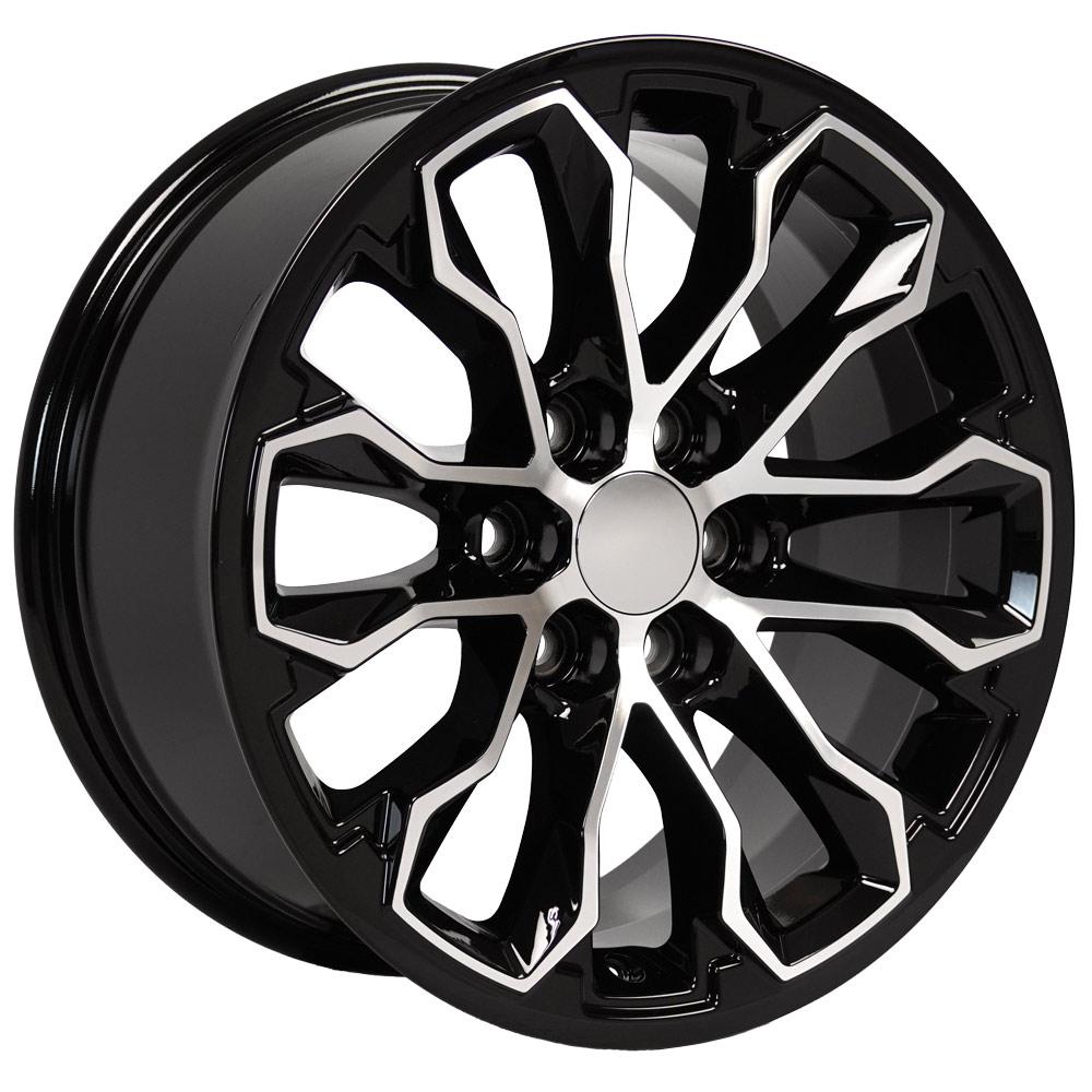 17" Replica CV54 fits Chevrolet Colorado ZR2 17x8 Black Machined-SR1 Performance