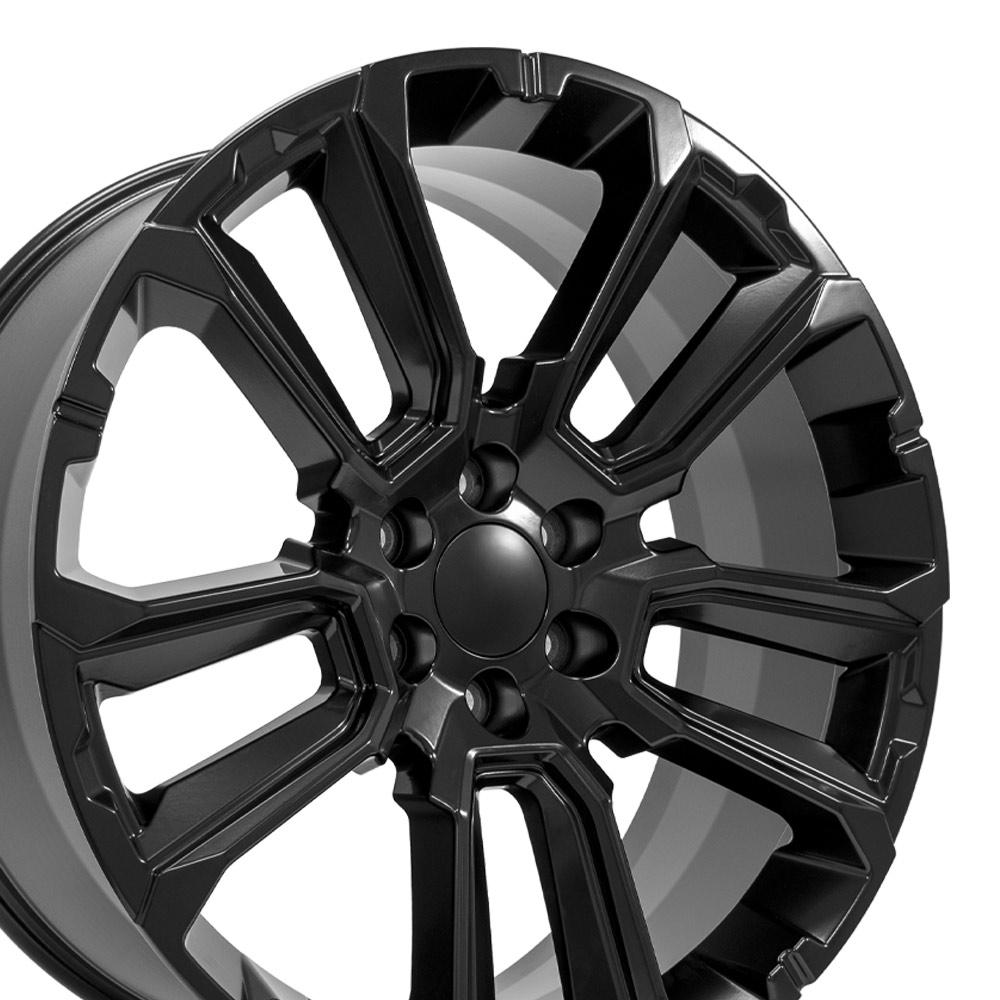 24" Replica CV68 fits Chevrolet Suburban 1500 24x10 Satin Black-SR1 Performance