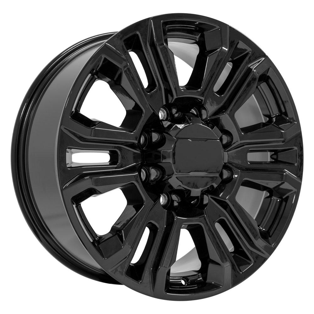 20" Replica CV70B fits GMC Sierra 2500 3500 HD Denali 20x8.5 Gloss Black-SR1 Performance