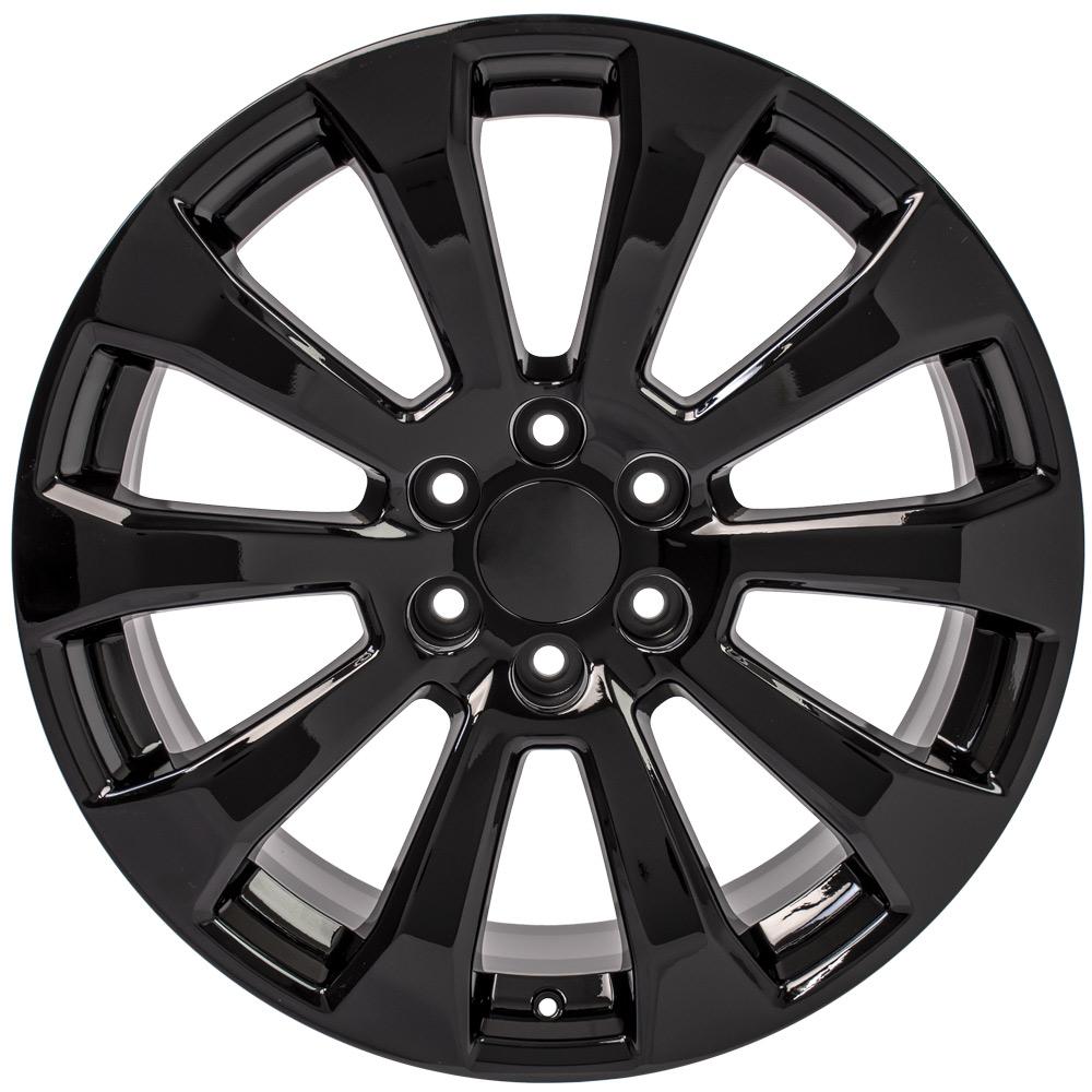 22" Replica CV95 fits Chevrolet Silverado 22x9 Black-SR1 Performance