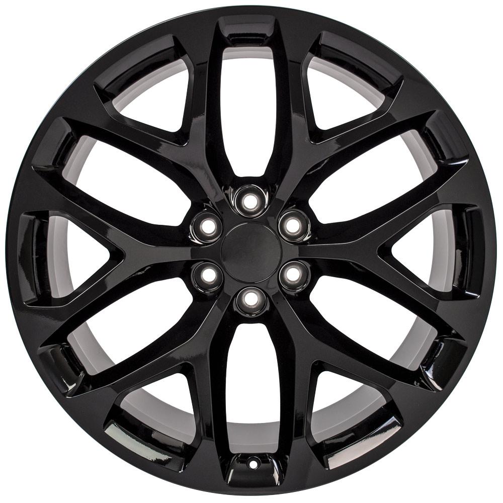 24" Replica CV98B fits Chevy Silverado 24x10 Gloss Black-SR1 Performance