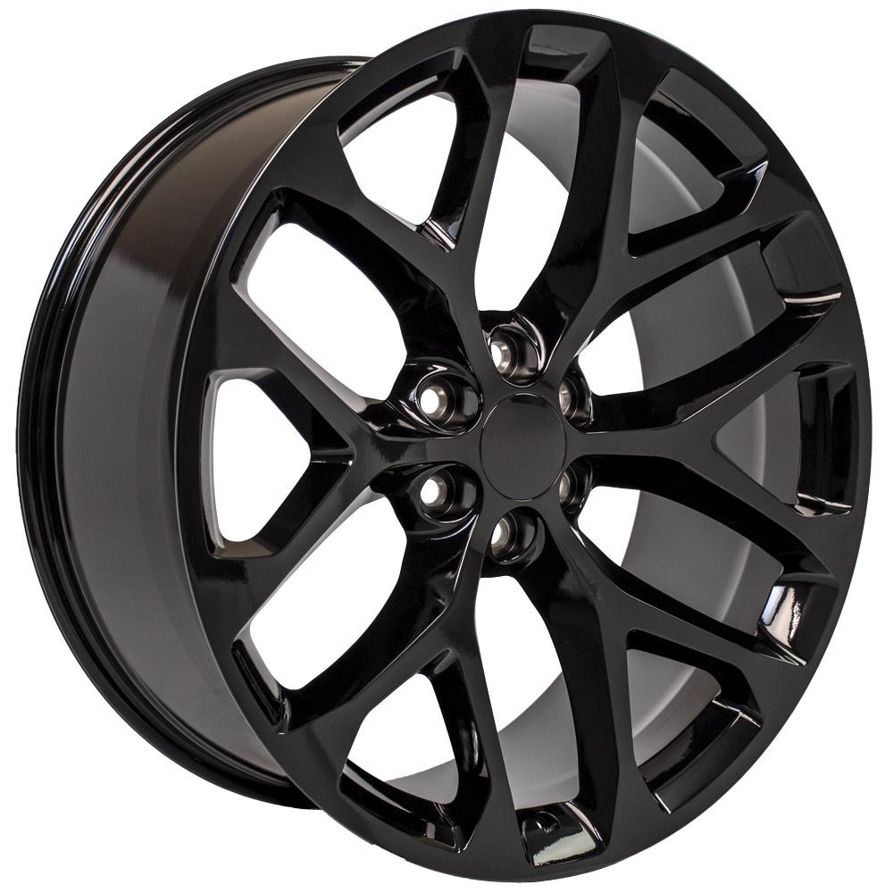 24" Replica CV98B fits Chevy Silverado 24x10 Gloss Black-SR1 Performance