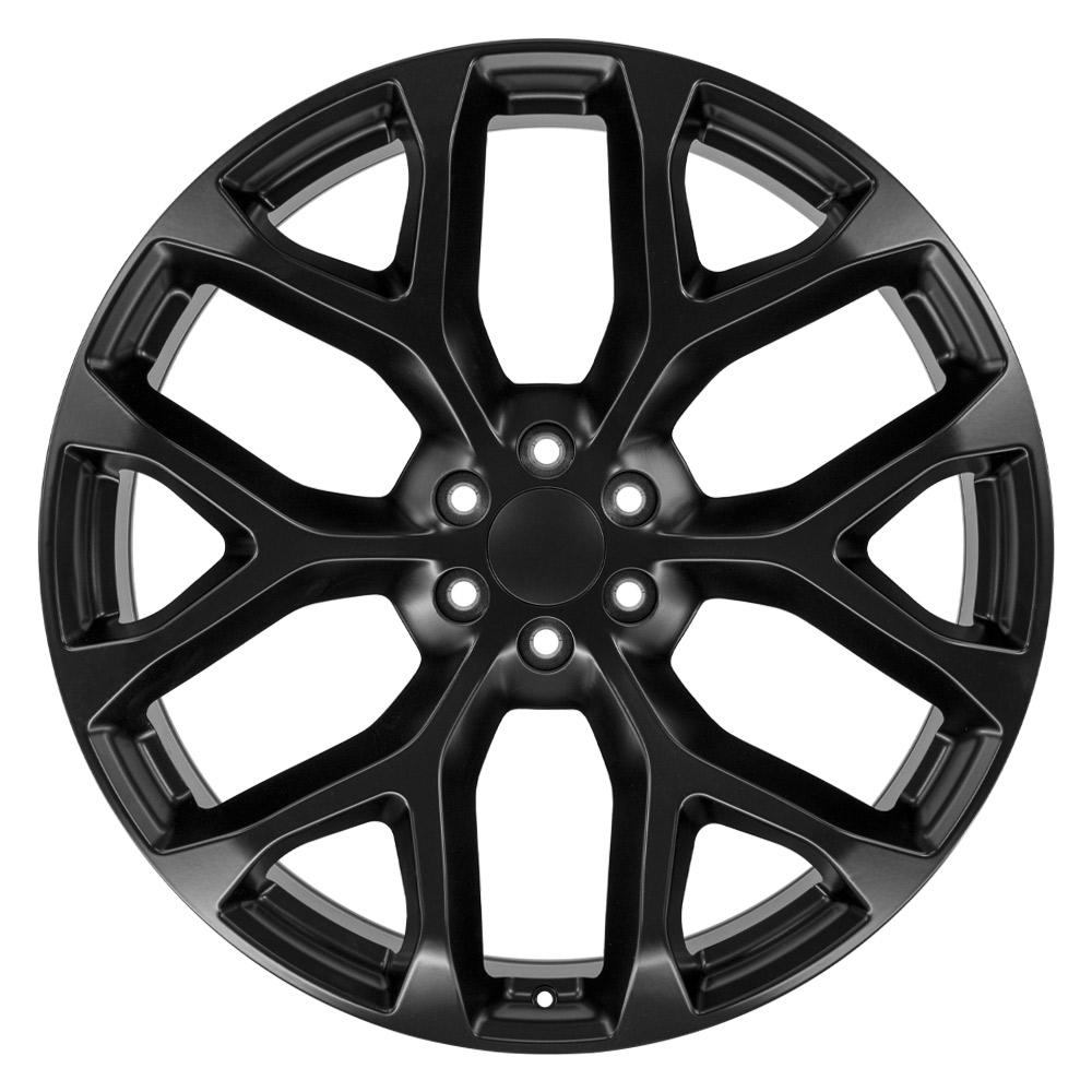 26" Replica CV98B fits Chevy Silverado 26x10 Satin Black-SR1 Performance