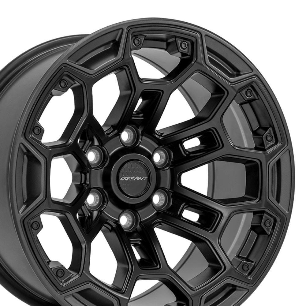 DEFIANT DF03 18x9 6x5.5" -12et in Satin Black w/ Satin Charcoal-SR1 Performance