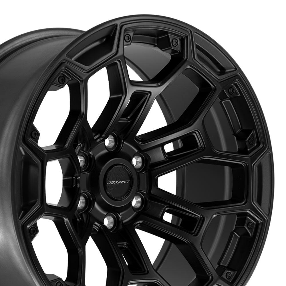 DEFIANT DF03 20x9 6x5.5" -12et in Satin Black w/ Satin Charcoal-SR1 Performance