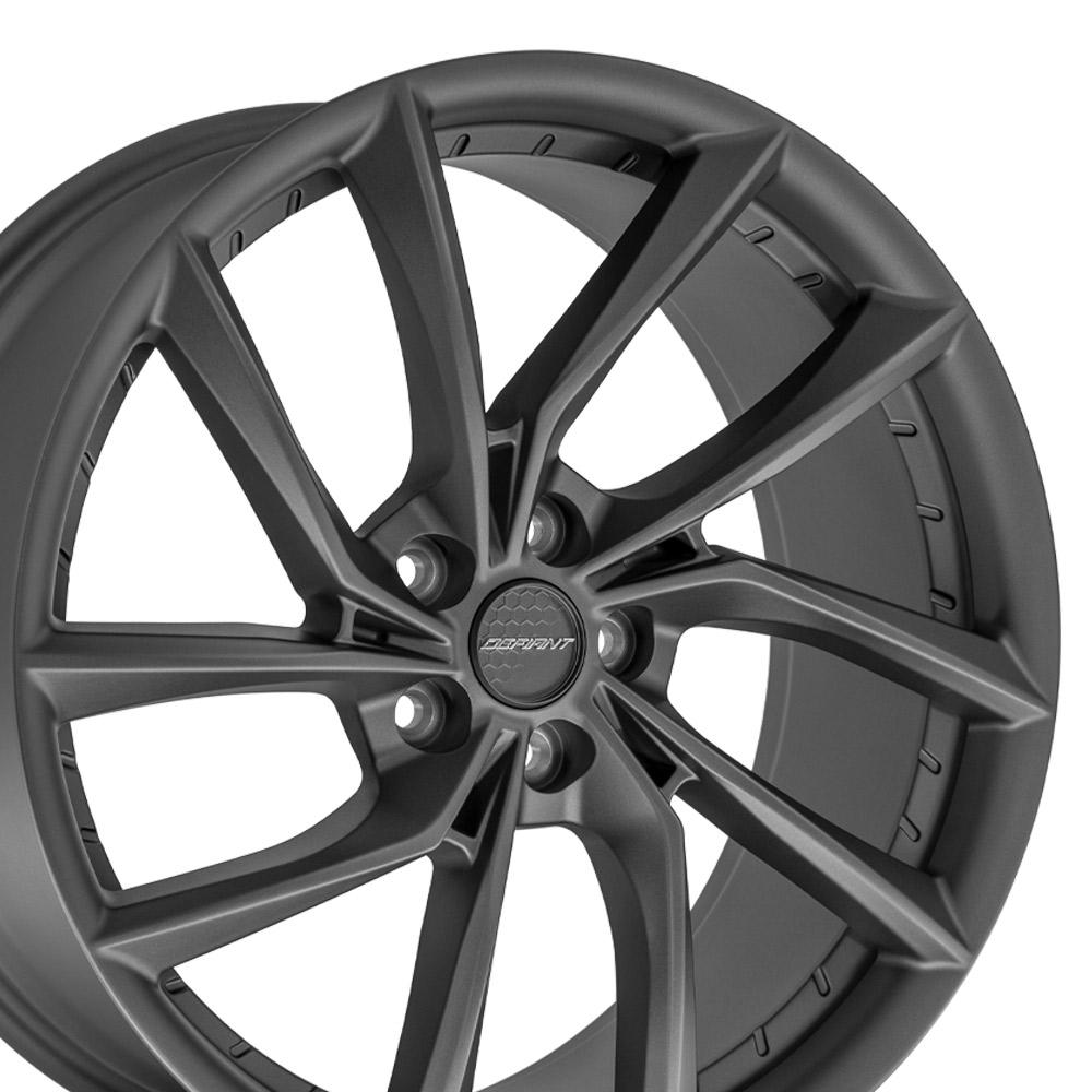 DEFIANT DF06 20x9 5x4.5" +35et in Dark Satin Charcoal-SR1 Performance