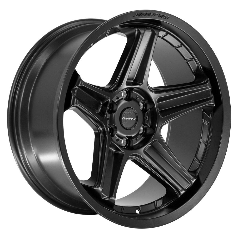 DEFIANT DF07 22x10 6x5.5" -12et in Satin Black-SR1 Performance
