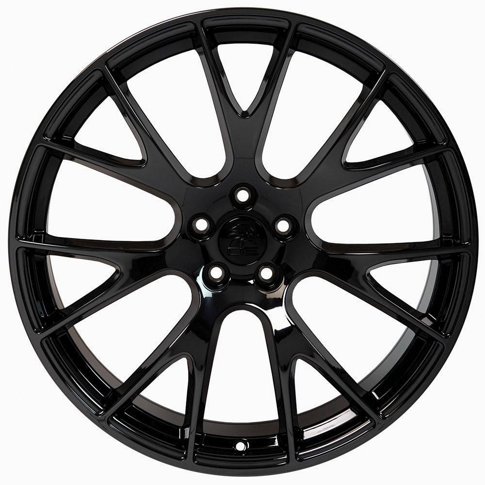 22" Replica DG15 fits Dodge Hellcat 22x9 Black-SR1 Performance