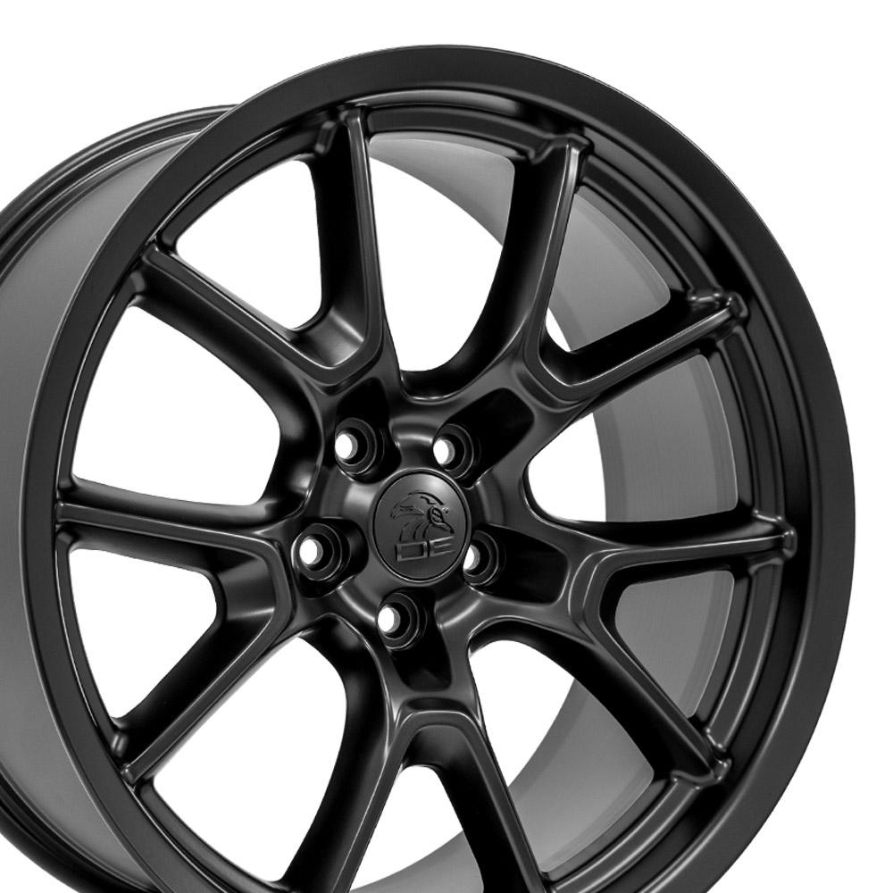 20" Replica DG21 fits Dodge Challenger 20x9 Satin Black-SR1 Performance