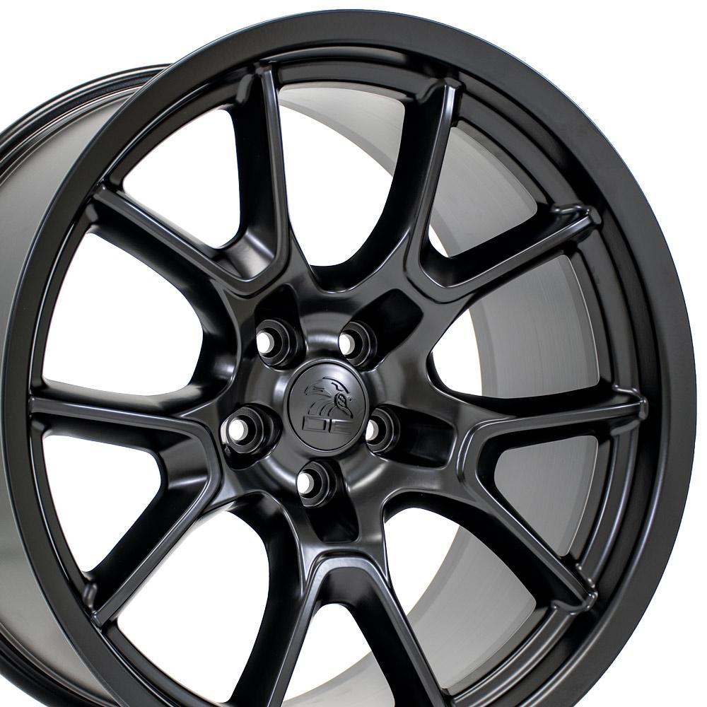 20" Replica DG21 fits Dodge Challenger 20x10 Satin Black-SR1 Performance