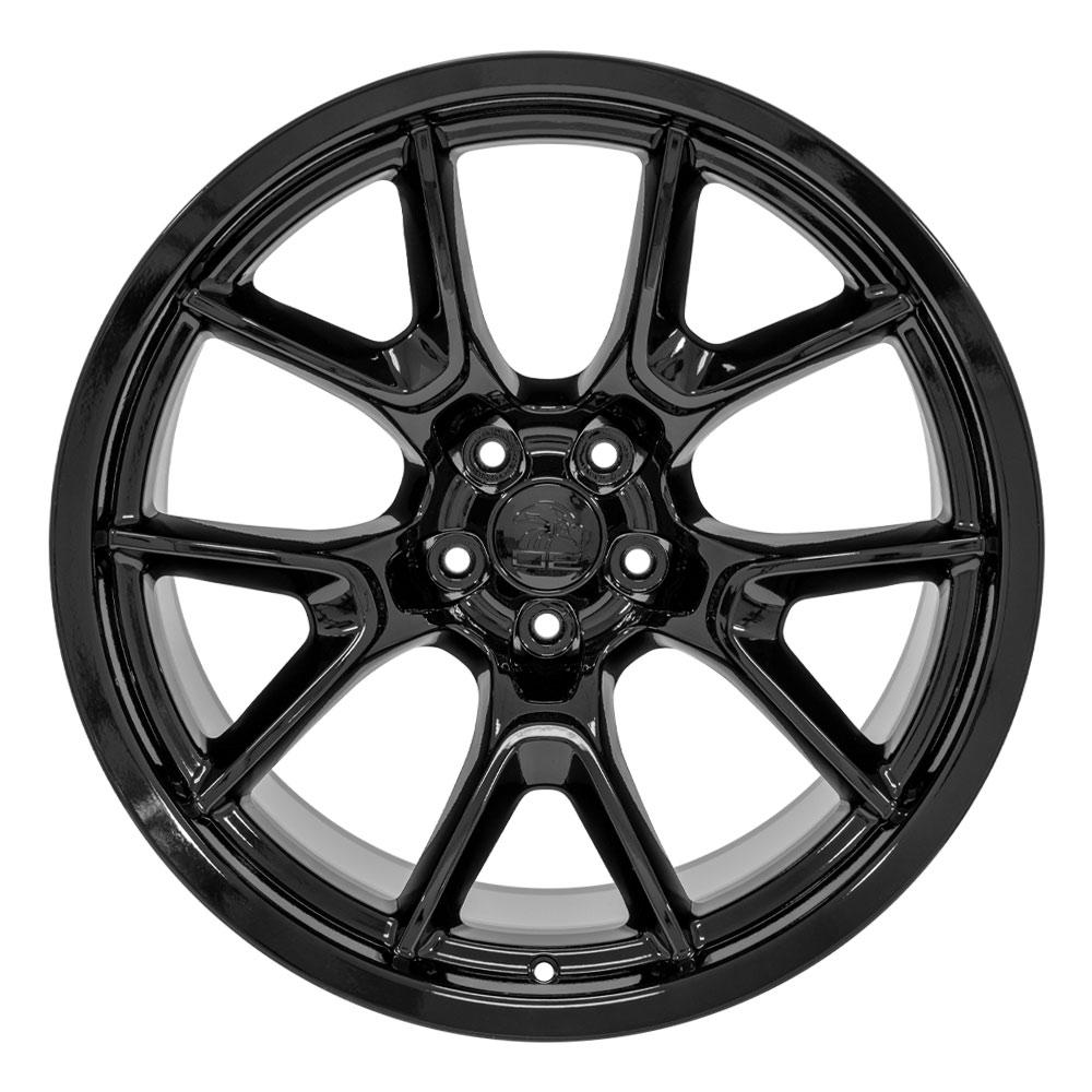 20" Replica DG21 fits Dodge Challenger 20x11 Gloss Black-SR1 Performance