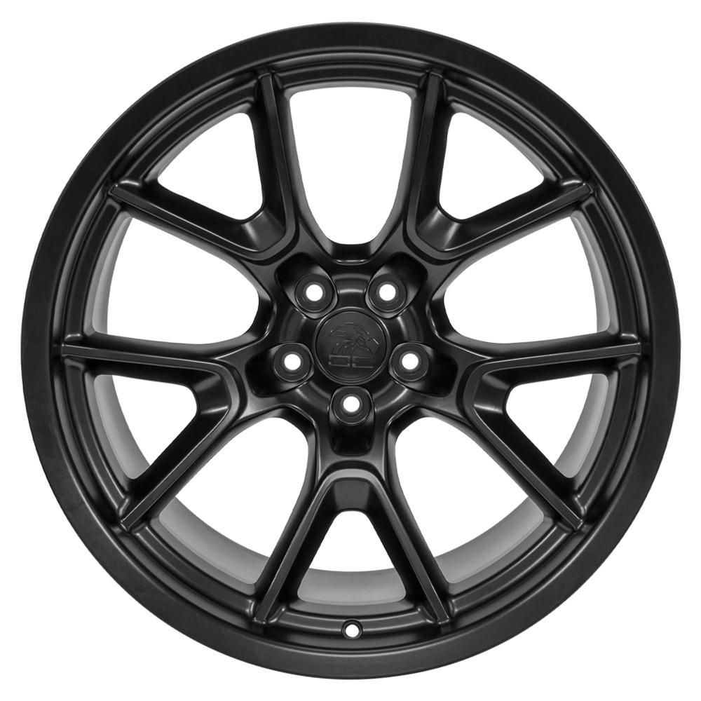 20" Replica DG21 fits Dodge Challenger 20x11 Satin Black-SR1 Performance