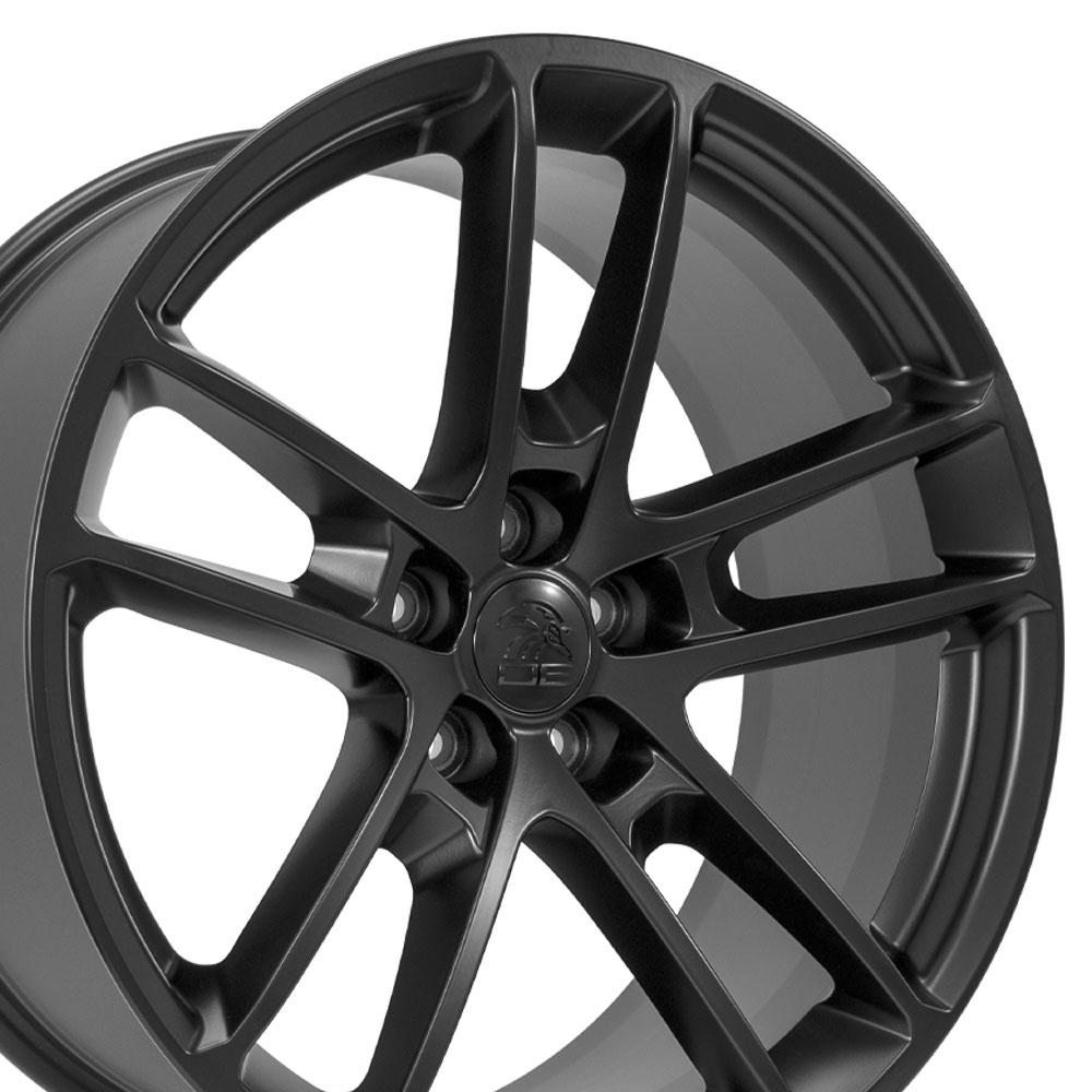 20" Replica DG23 fits Dodge Challenger 20x9 Satin Black-SR1 Performance