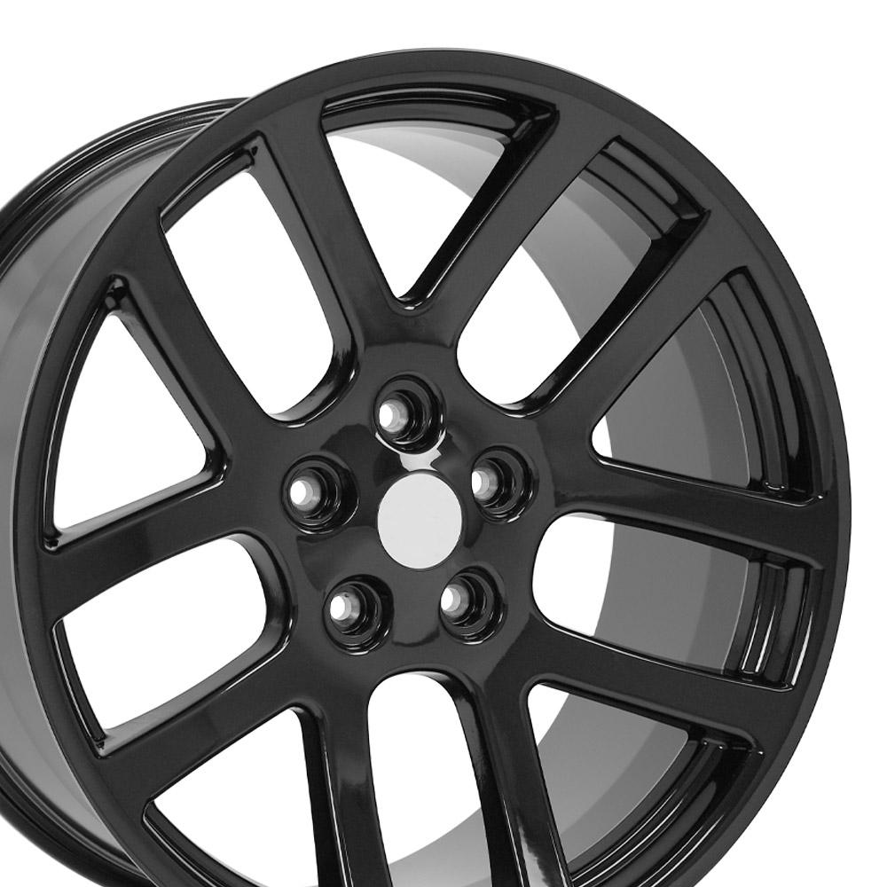 22" Replica DG51 fits Dodge RAM 22x10 Black-SR1 Performance