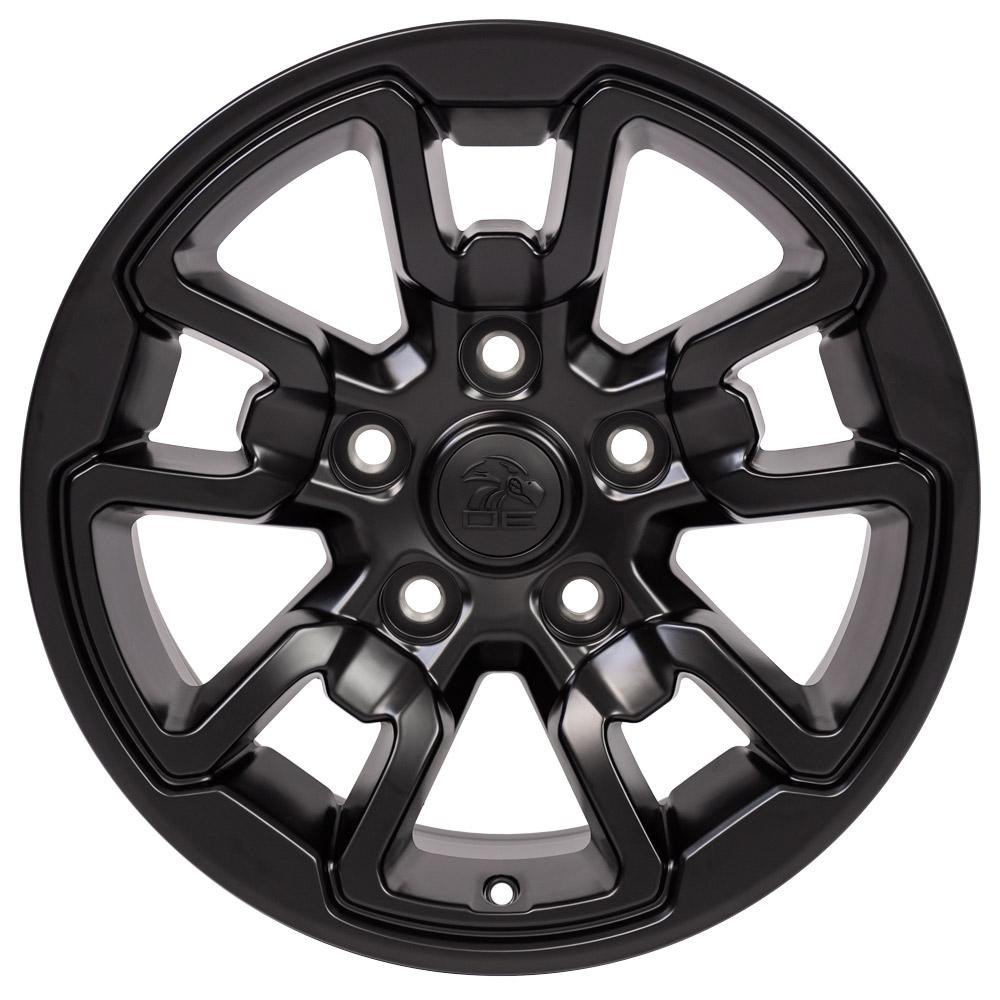 17" Replica DG55 fits Dodge RAM Rebel 17x8 Black-SR1 Performance