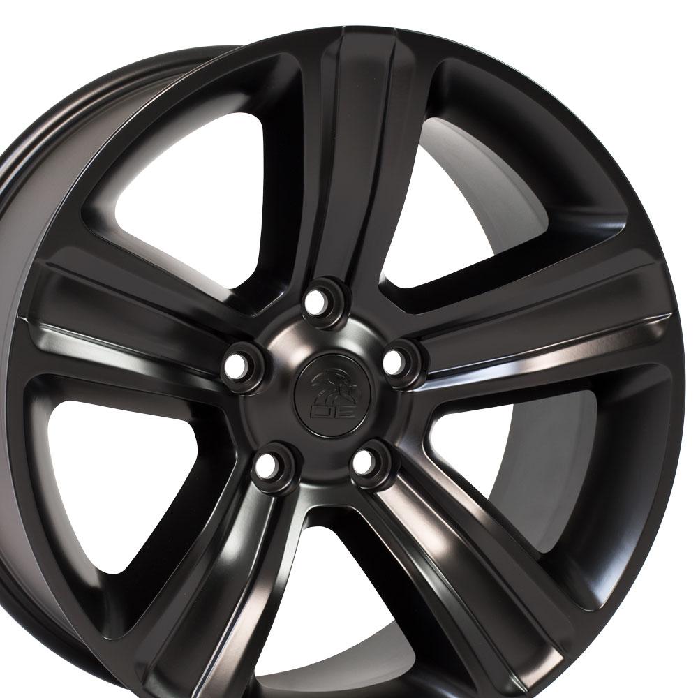 20" Replica DG65 fits Dodge RAM 20x9 Black-SR1 Performance