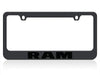 Dodge Ram License Plate Frame - Black with Black