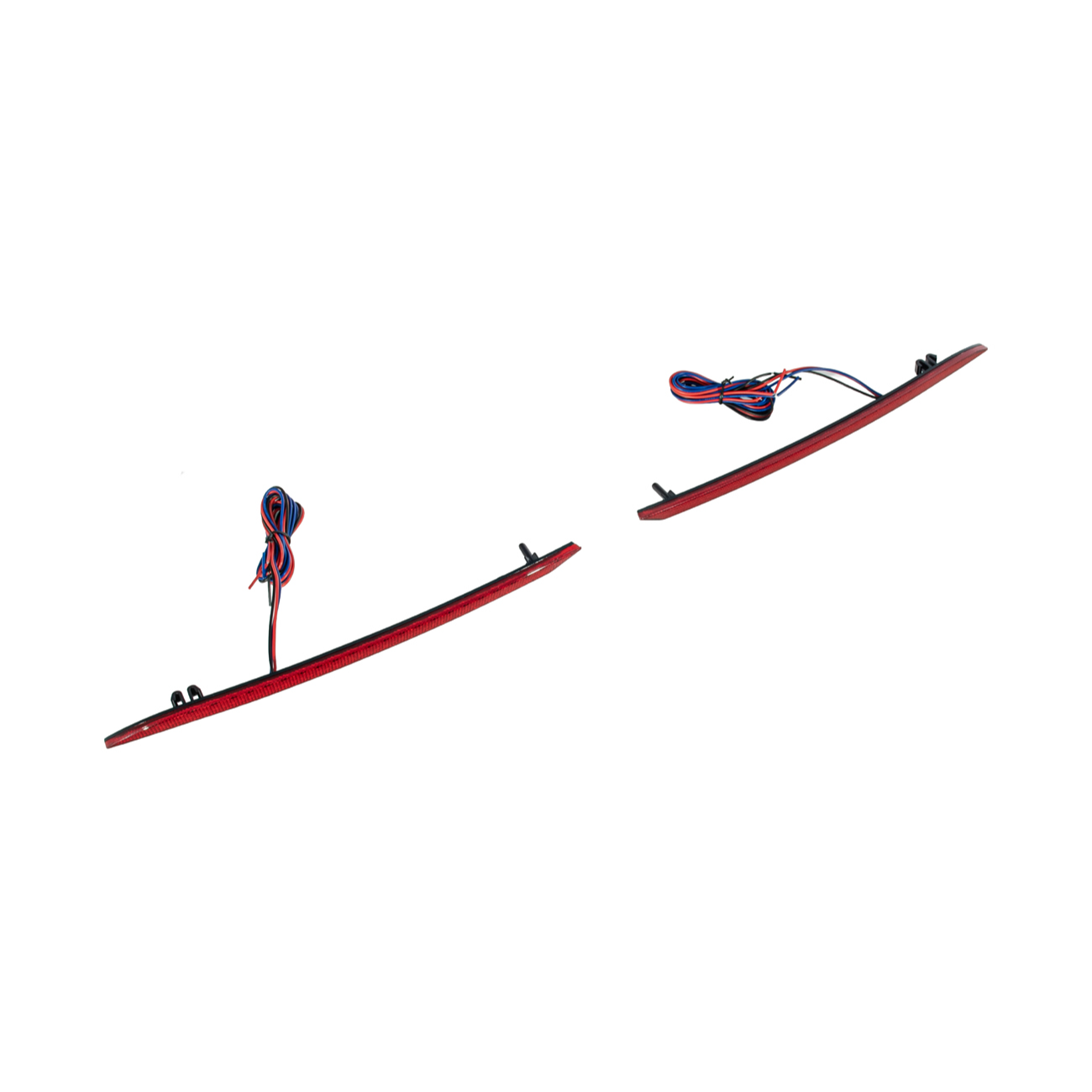 2024-Up Ford Mustang S650 | Rear Bumper Red LED Reflector Light Set