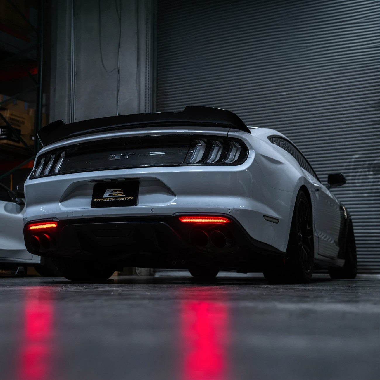 2018-23 Ford Mustang S550 | Rear Bumper Red LED Reflector Light Set
