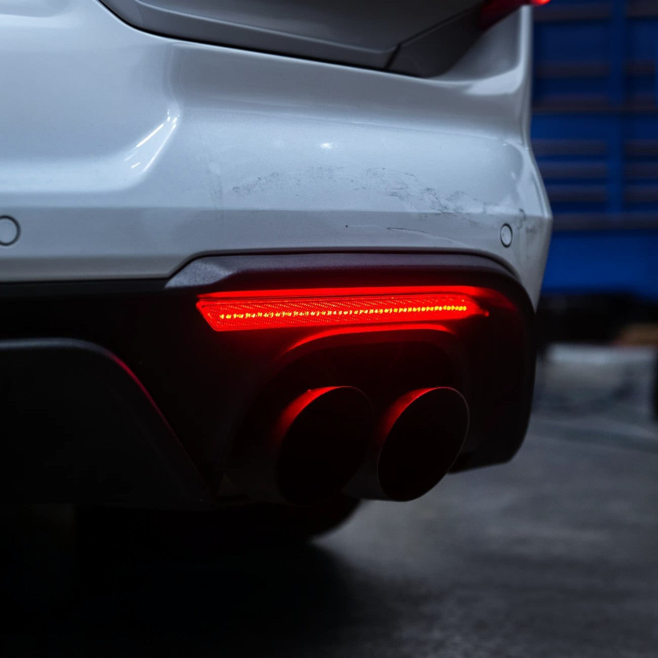 2018-23 Ford Mustang S550 | Rear Bumper Red LED Reflector Light Set