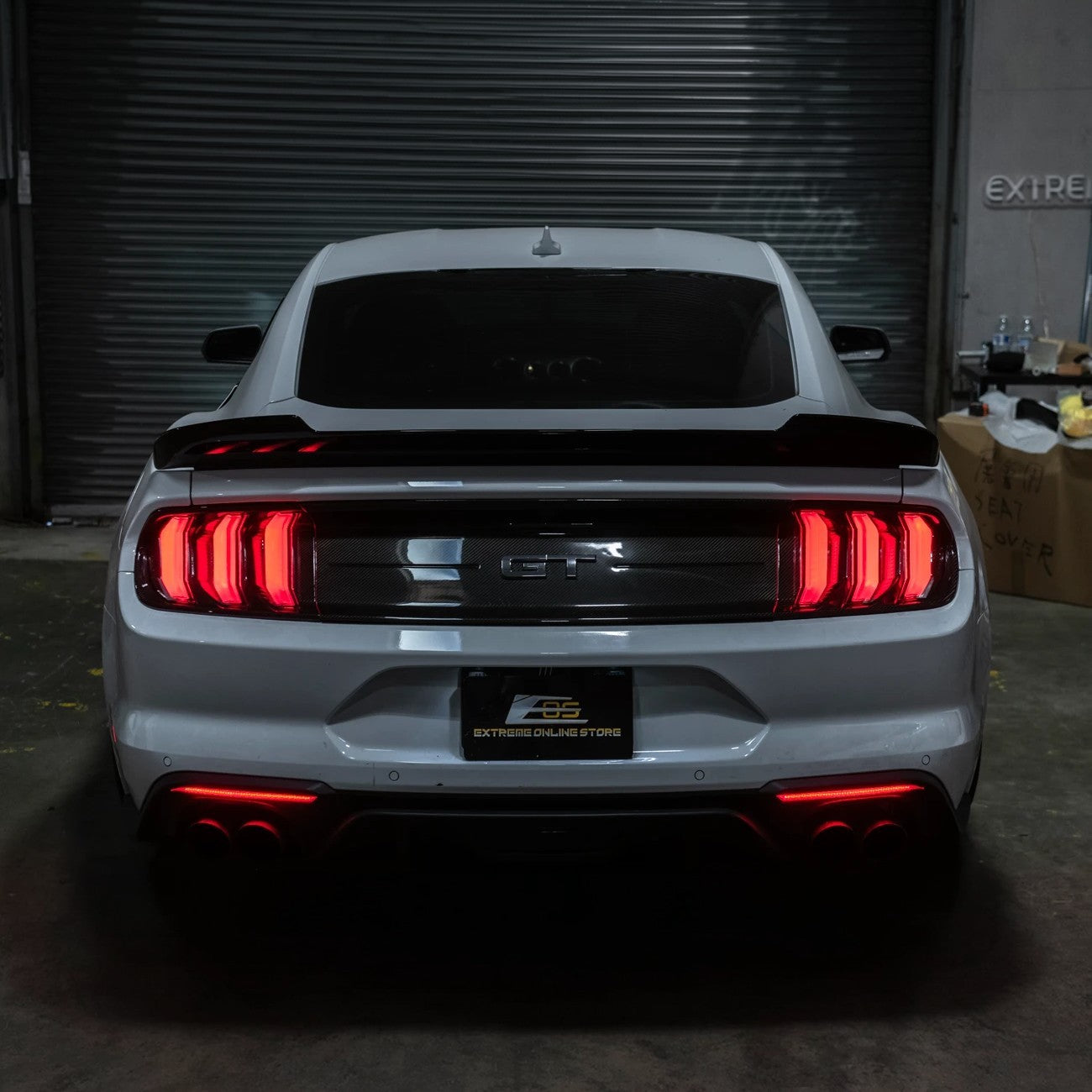 2018-23 Ford Mustang S550 | Rear Bumper Red LED Reflector Light Set