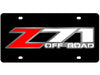 Chevrolet Z71 Offroad License Plate - Black Acrylic