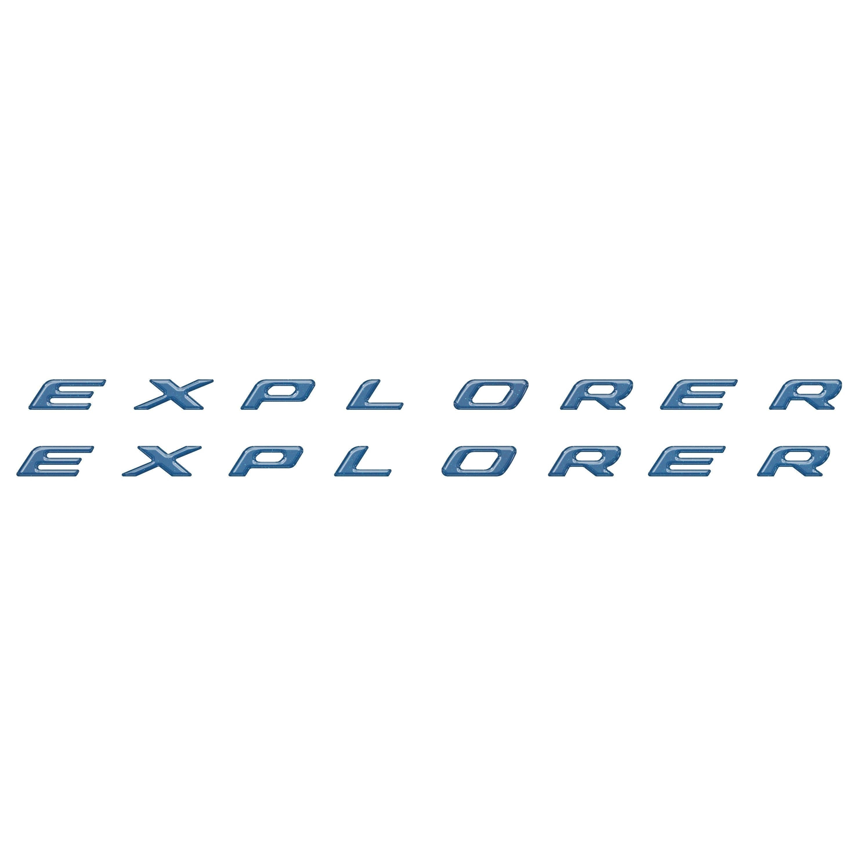 Rocker Panel Letter Inserts Fits 2020-2026 Ford Explorer