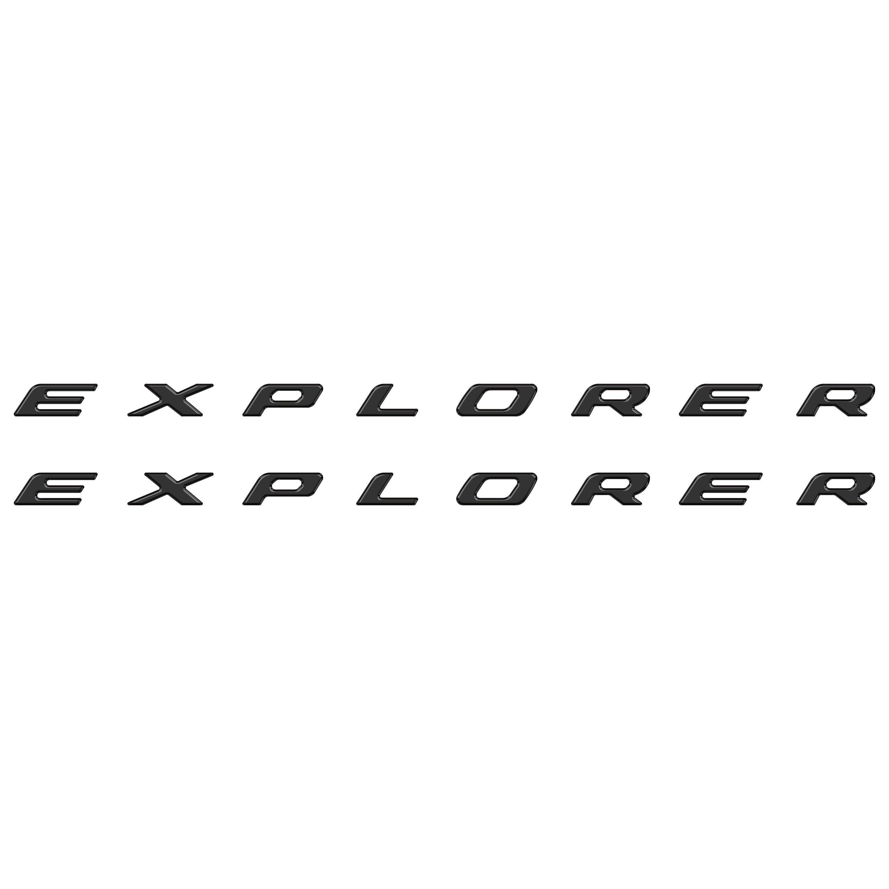 Rocker Panel Letter Inserts Fits 2020-2026 Ford Explorer