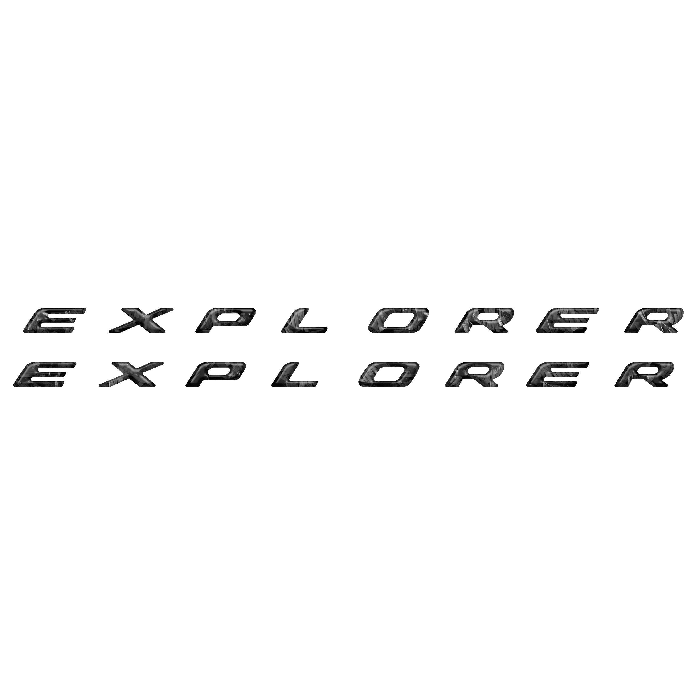 Rocker Panel Letter Inserts Fits 2020-2026 Ford Explorer
