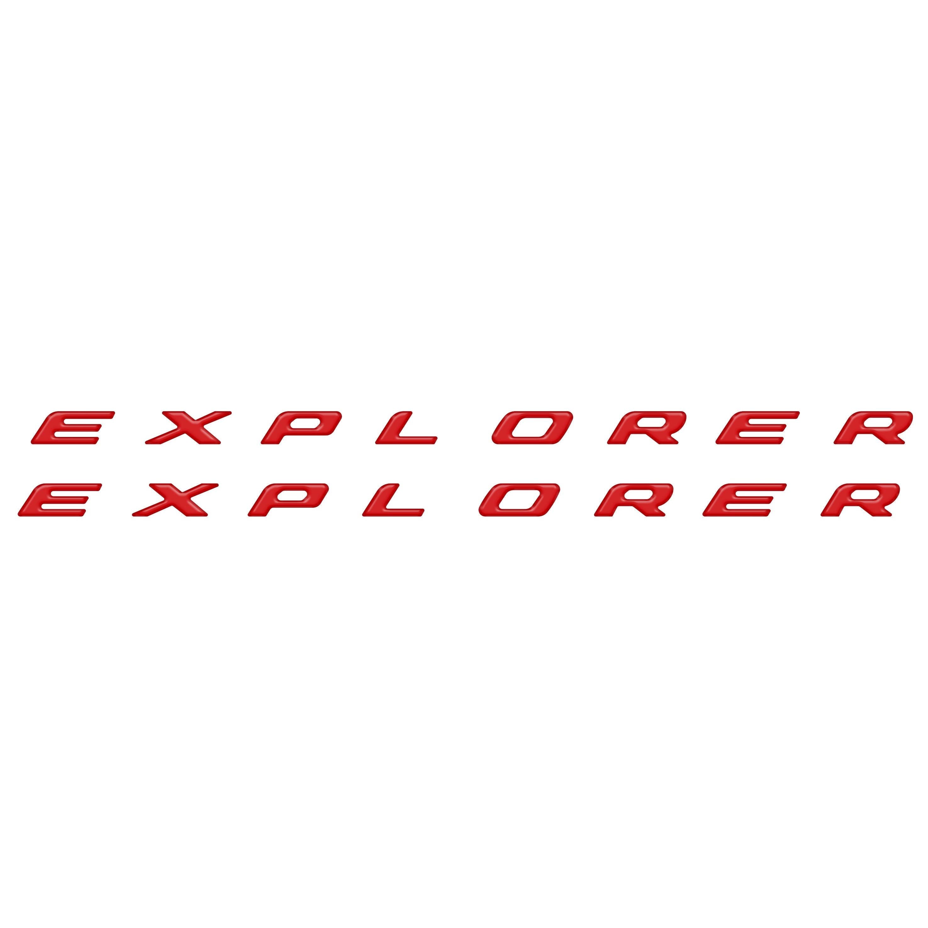 Rocker Panel Letter Inserts Fits 2020-2026 Ford Explorer