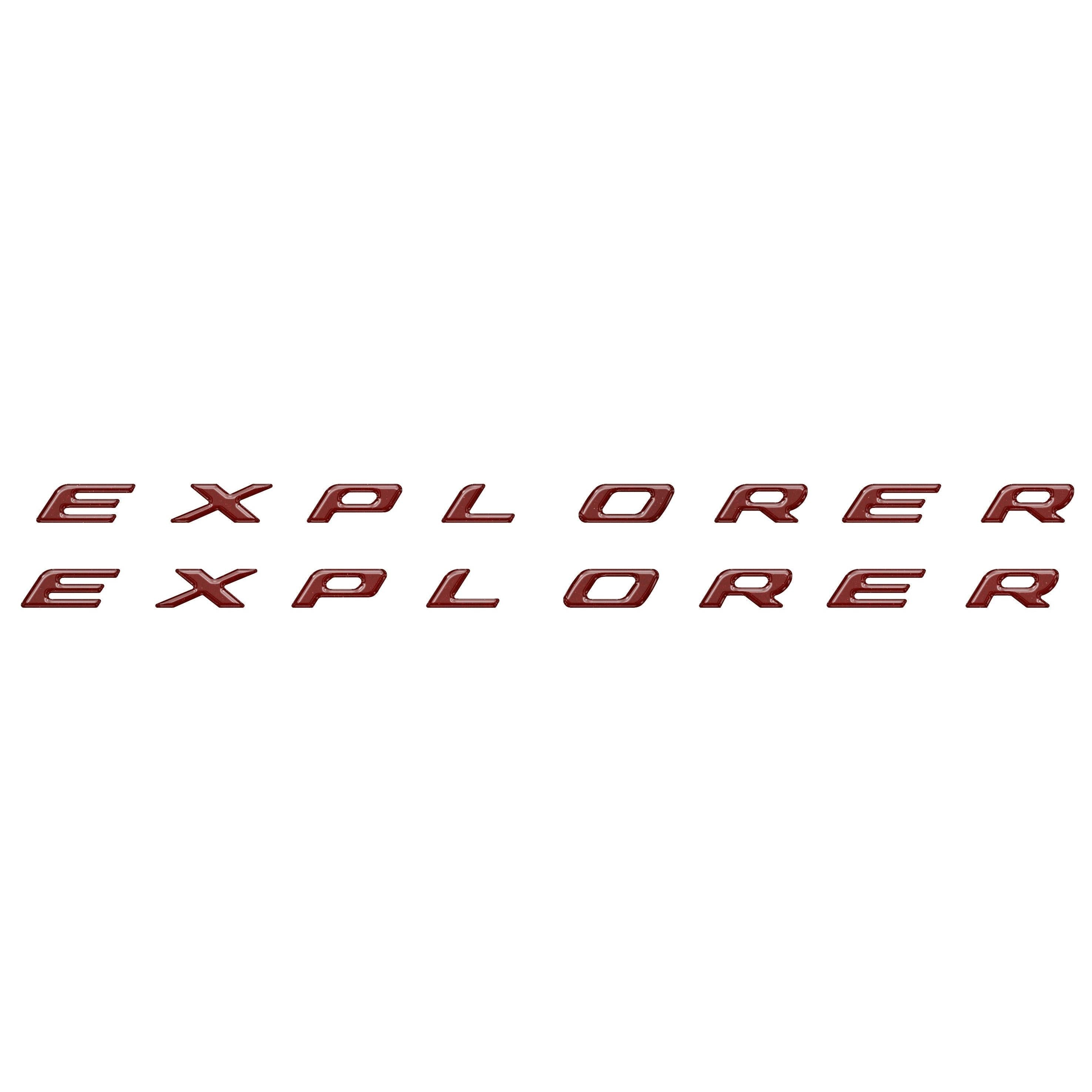 Rocker Panel Letter Inserts Fits 2020-2026 Ford Explorer