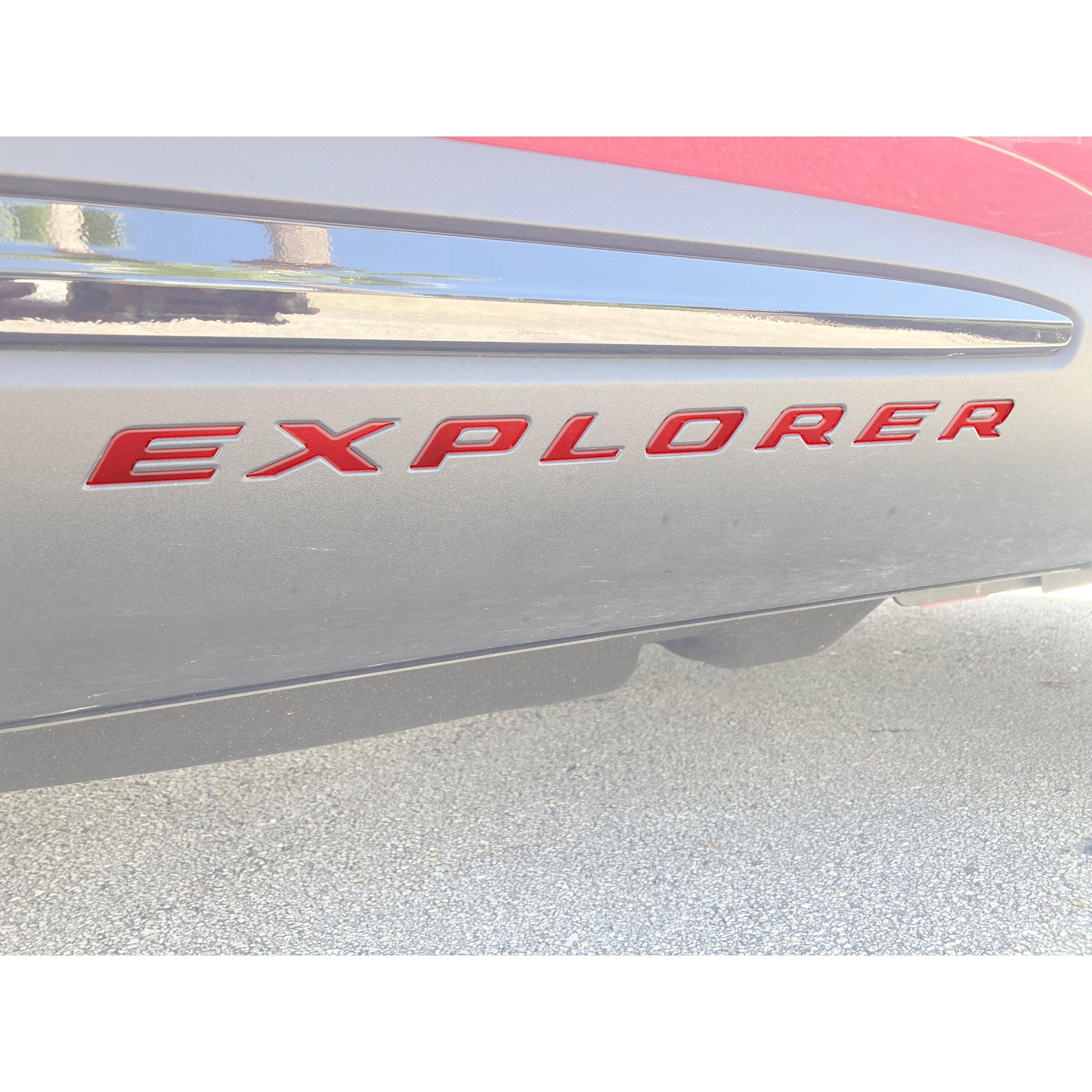 Rocker Panel Letter Inserts Fits 2020-2026 Ford Explorer