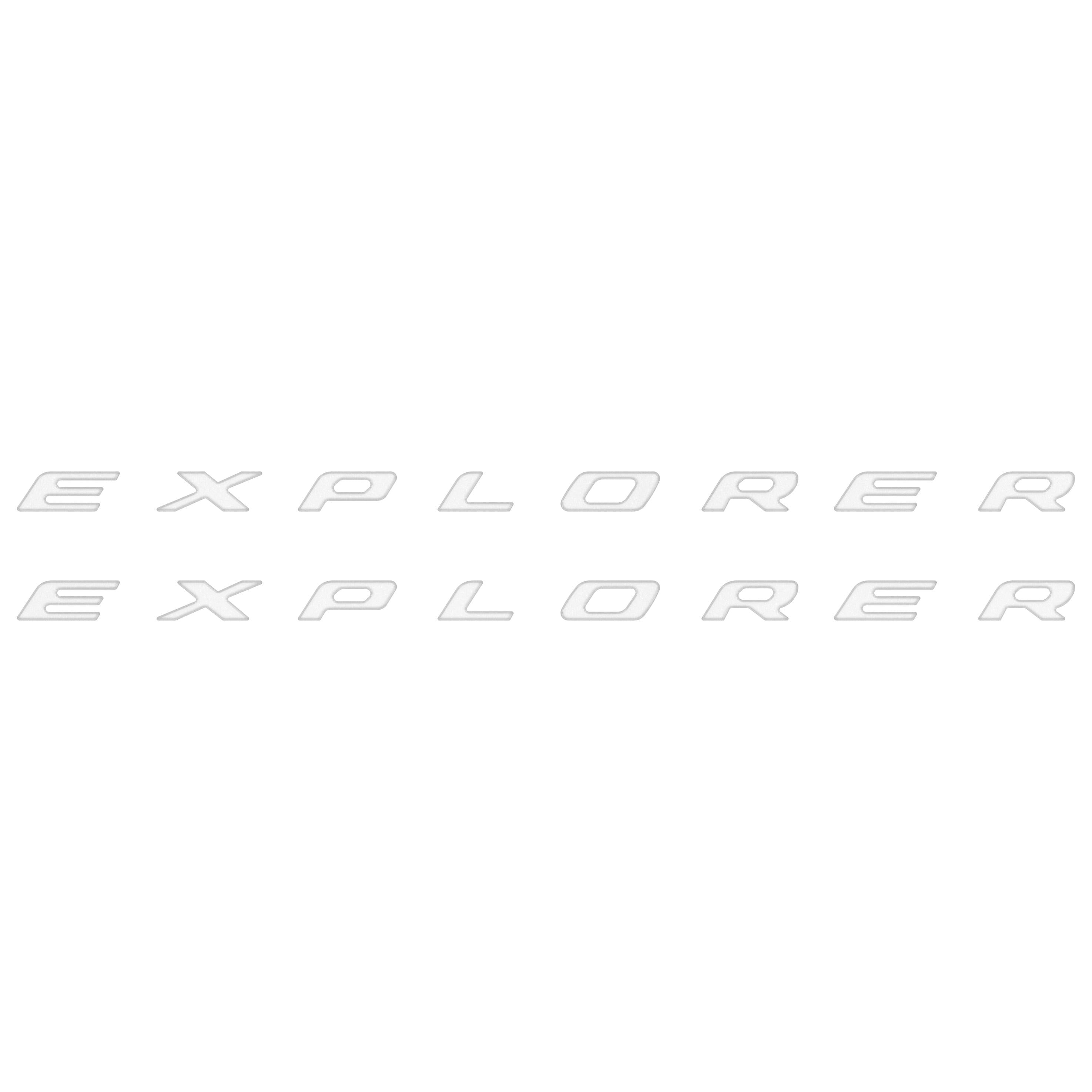 Rocker Panel Letter Inserts Fits 2020-2026 Ford Explorer
