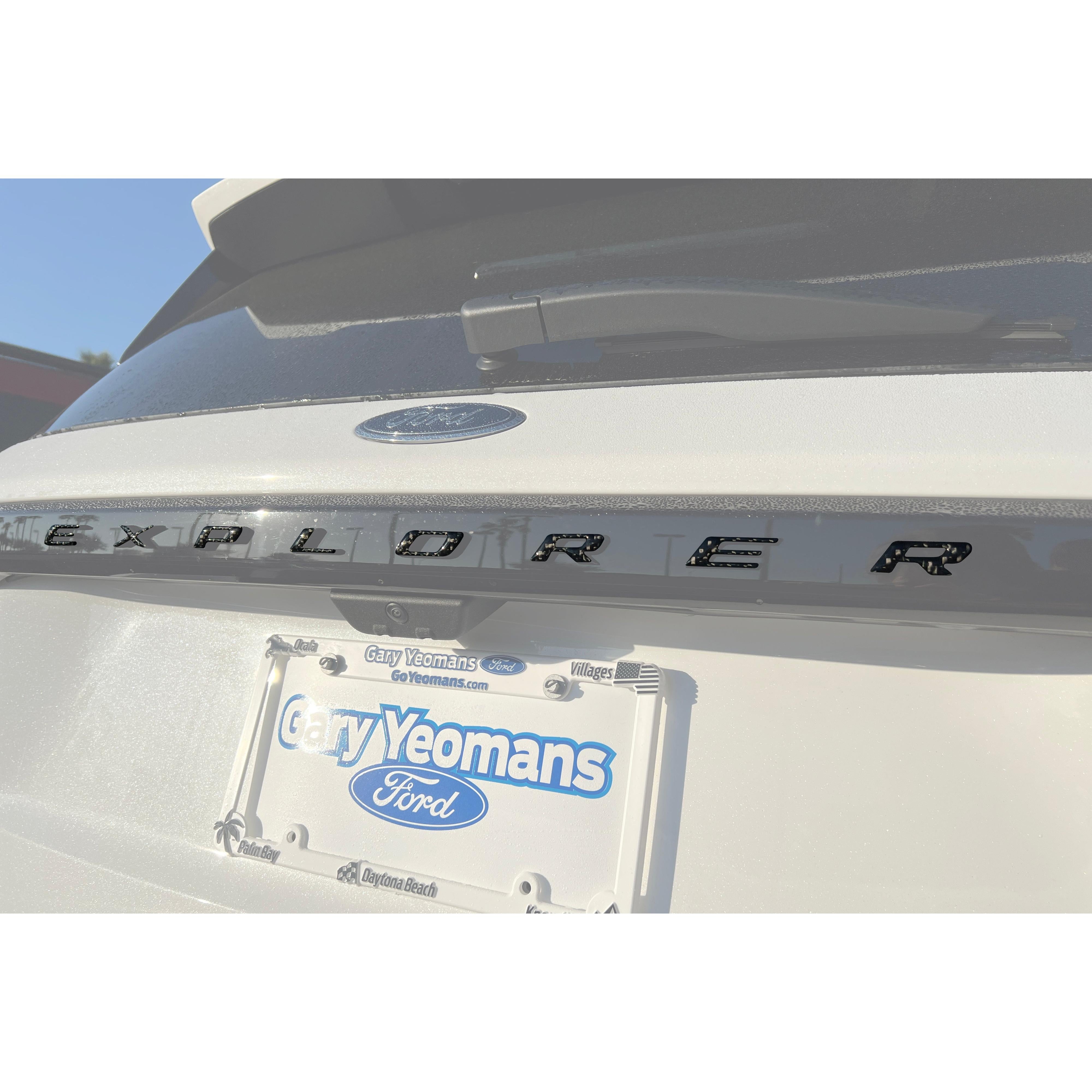 Liftgate Letter Overlays Fits 2025-2026 Ford Explorer
