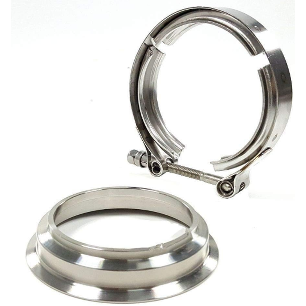 Granatelli Motor Sports 308530 3.0" (76mm) Mating Flat Flanges with V-Band Clamp